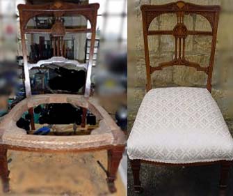 craft courses upholstery before and after