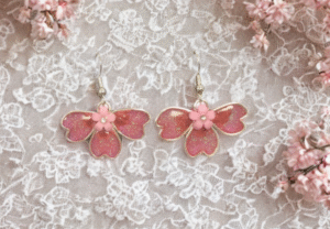 resin and wire earrings